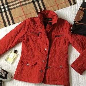 Red Kristen Blake red quilted jacket